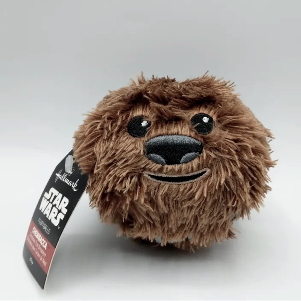 NWT Hallmark Star Wars Chewbacca Fluff Ball Ornament